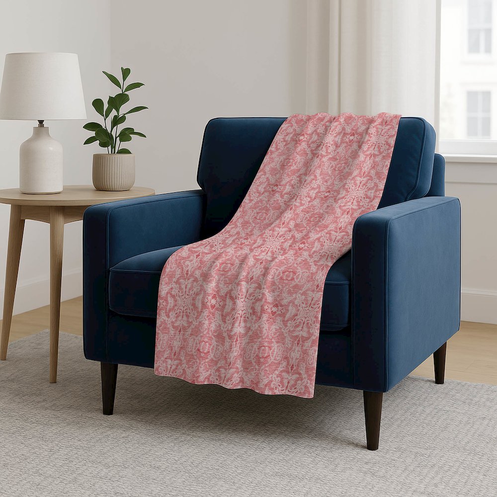 Premium Machine Washable ASB784 Pink 50" x 70" Sherpa Throw Blanket. Picture 5
