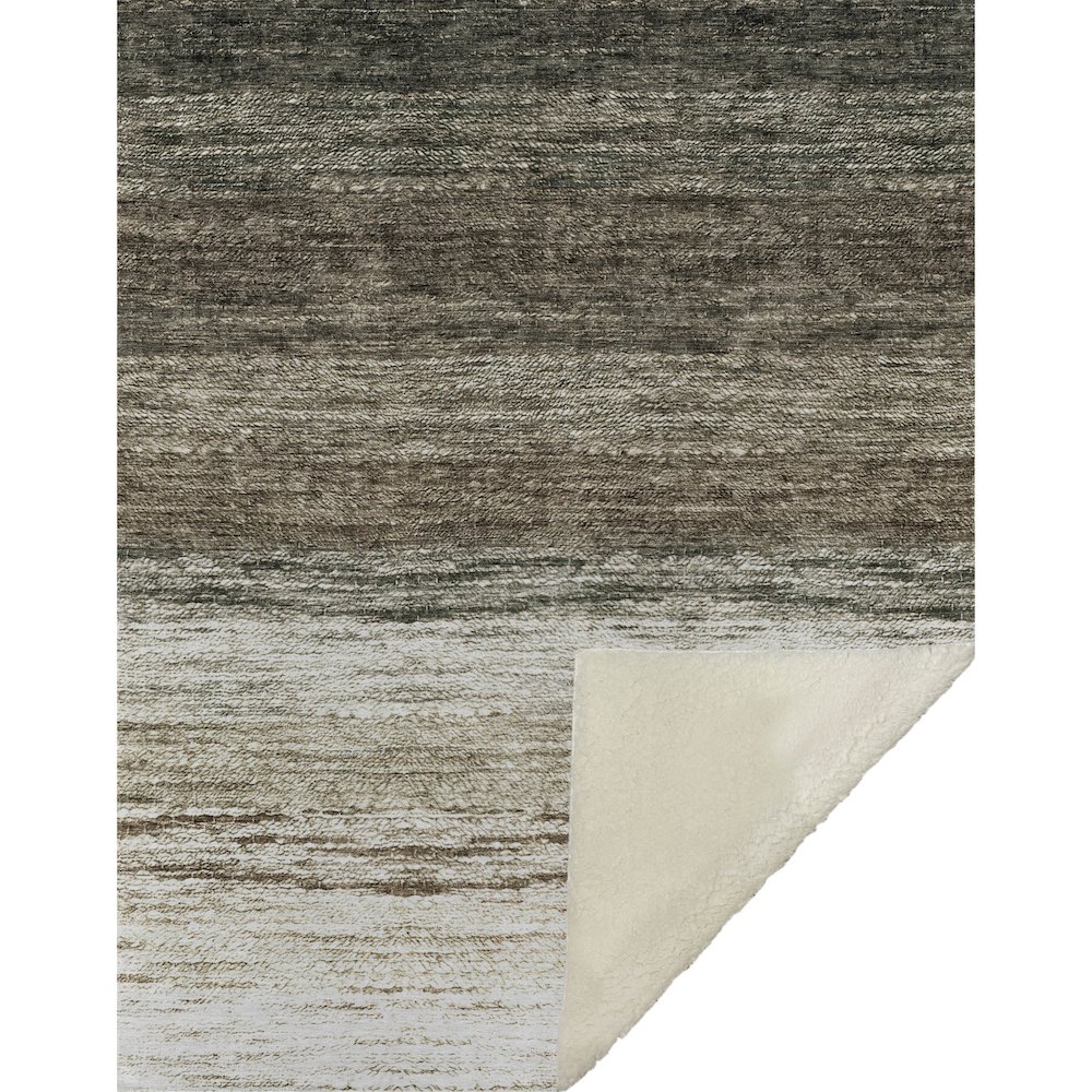Premium Machine Washable ASB786 Brown 50" x 70" Sherpa Throw Blanket. Picture 1