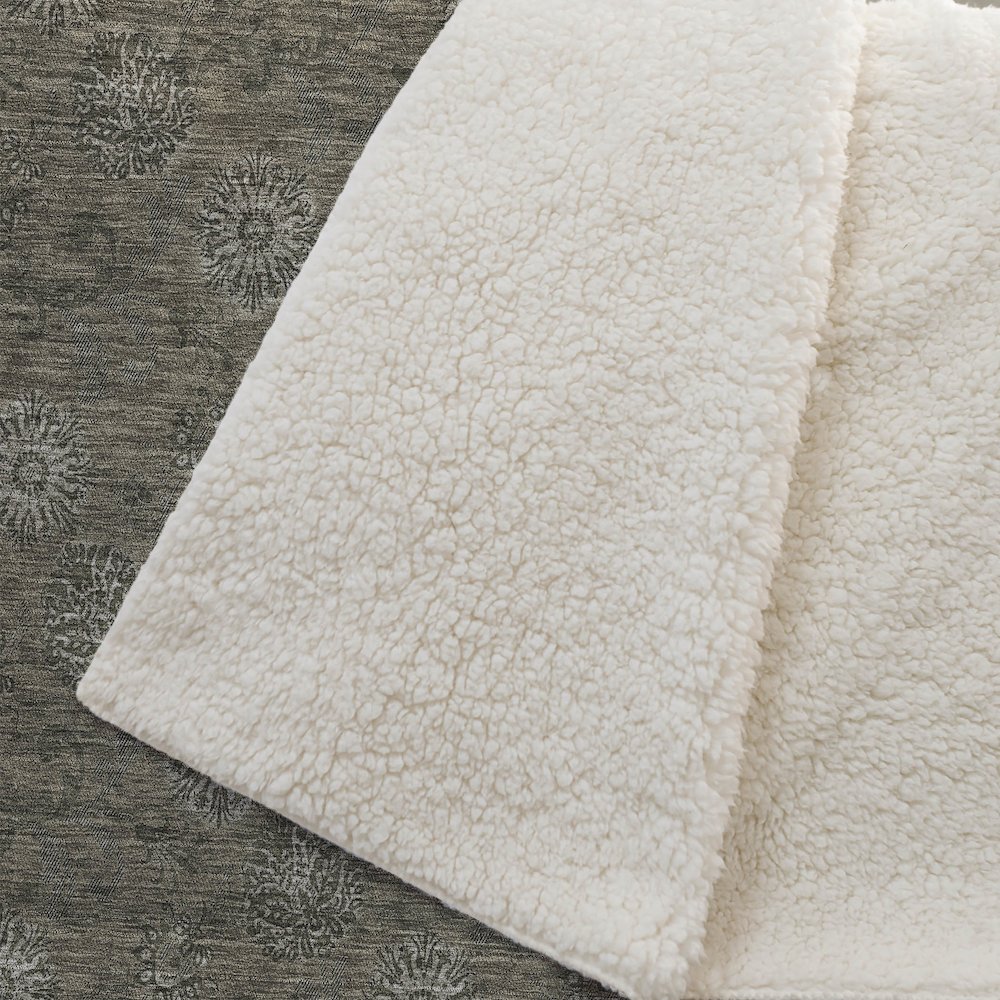 Premium Machine Washable ASB788 Brown 50" x 70" Sherpa Throw Blanket. Picture 2