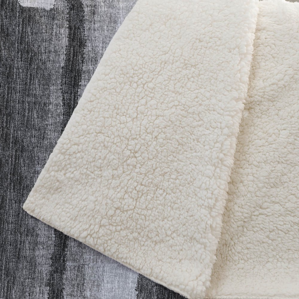 Premium Machine Washable ASB78 Shadow 50" x 70" Sherpa Throw Blanket. Picture 2