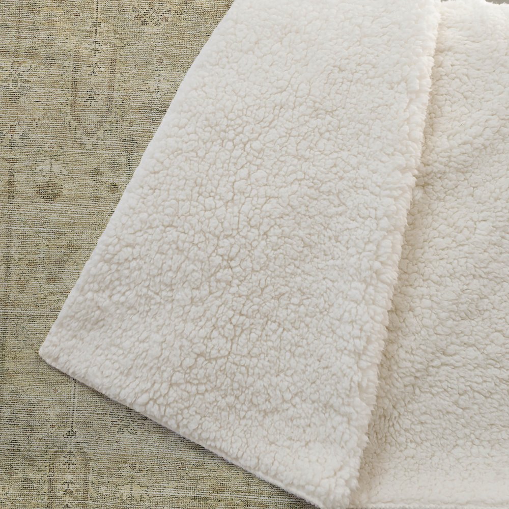 Premium Machine Washable ASB790 Gold 50" x 70" Sherpa Throw Blanket. Picture 2