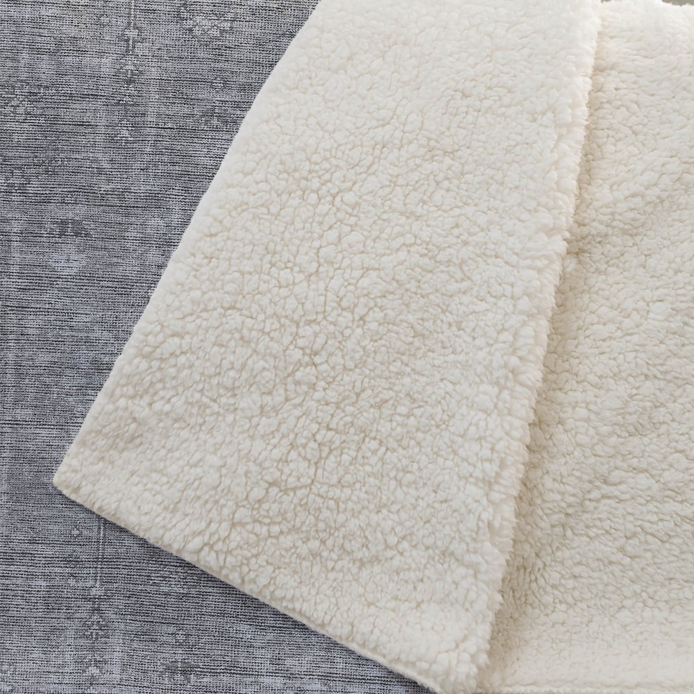 Premium Machine Washable ASB790 Gray 50" x 70" Sherpa Throw Blanket. Picture 2