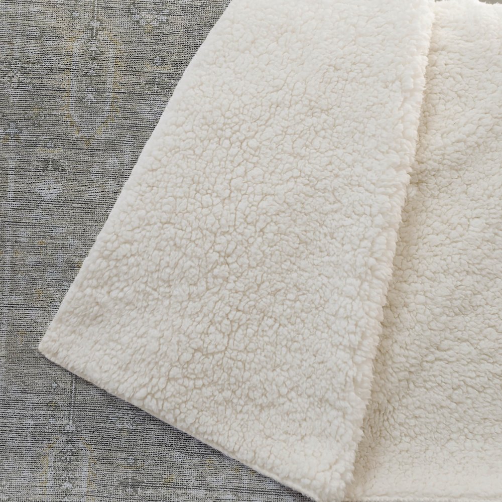 Premium Machine Washable ASB790 Taupe 50" x 70" Sherpa Throw Blanket. Picture 2