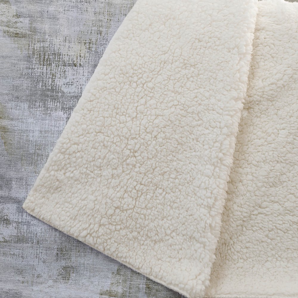 Premium Machine Washable ASB791 Taupe 50" x 70" Sherpa Throw Blanket. Picture 2