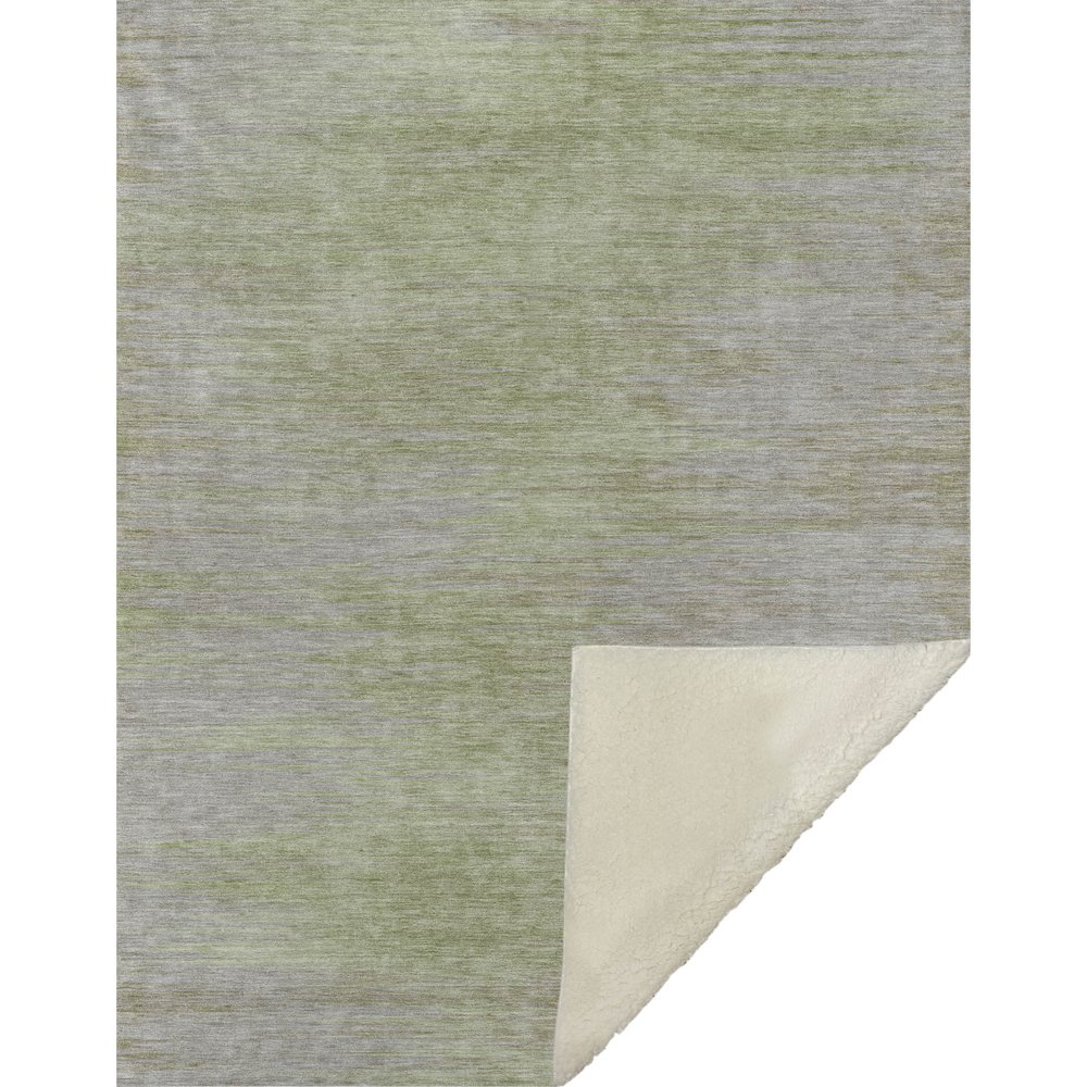 Premium Machine Washable ASB794 Sage 50" x 70" Sherpa Throw Blanket. Picture 1