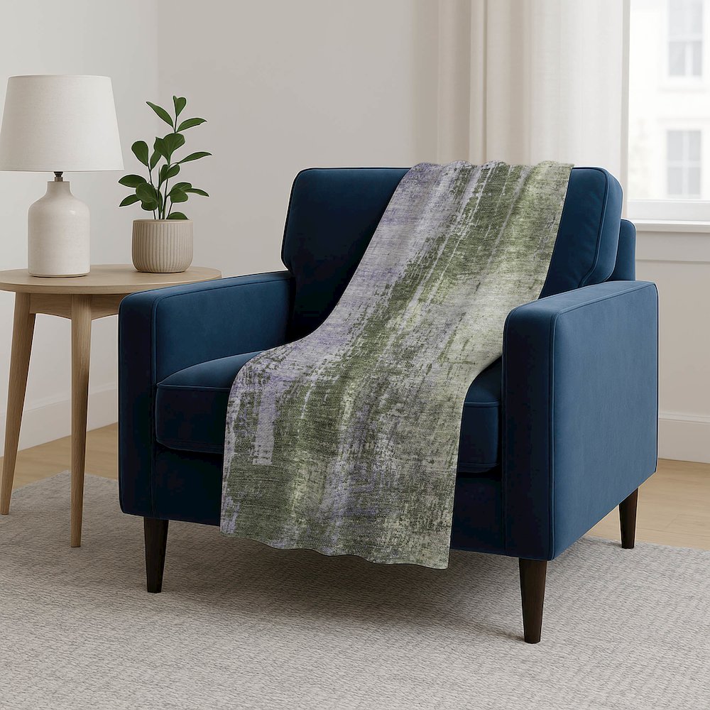 Premium Machine Washable ASB795 Olive 50" x 70" Sherpa Throw Blanket. Picture 5