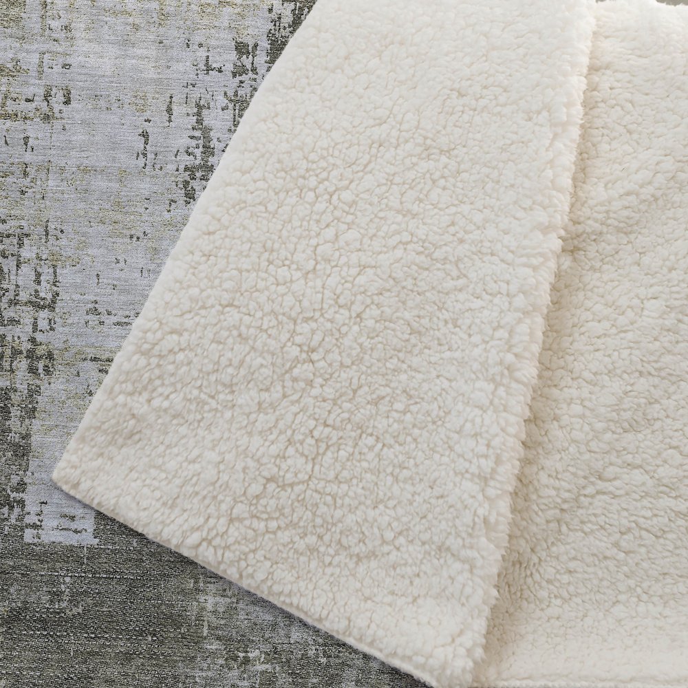 Premium Machine Washable ASB796 Brown 50" x 70" Sherpa Throw Blanket. Picture 2