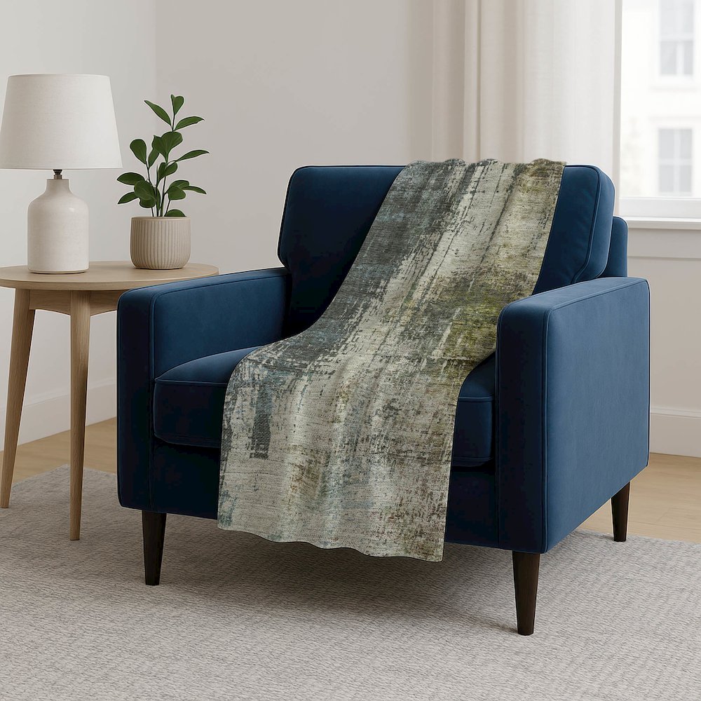 Premium Machine Washable ASB797 Sage 50" x 70" Sherpa Throw Blanket. Picture 5