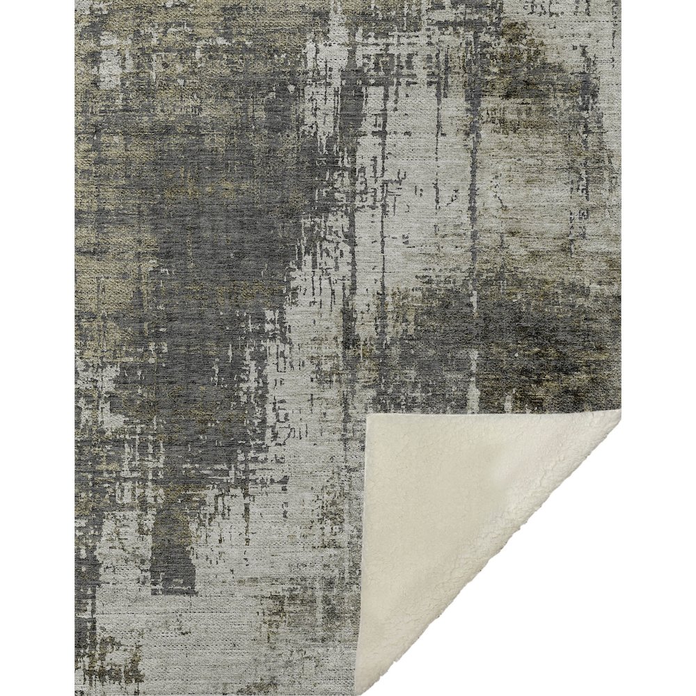 Premium Machine Washable ASB797 Taupe 50" x 70" Sherpa Throw Blanket. Picture 1