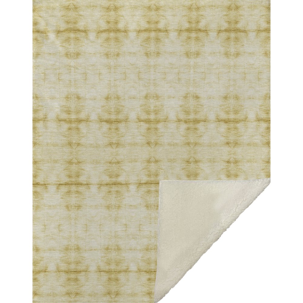 Premium Machine Washable ASB799 Wheat 50" x 70" Sherpa Throw Blanket. Picture 1
