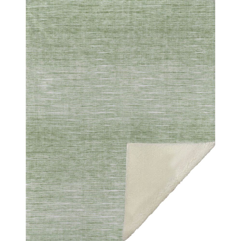 Premium Machine Washable ASB800 Aloe 50" x 70" Sherpa Throw Blanket. Picture 1