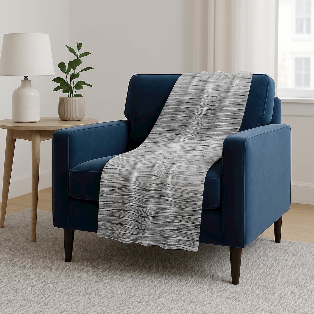 Premium Machine Washable ASB800 Gray 50" x 70" Sherpa Throw Blanket. Picture 5