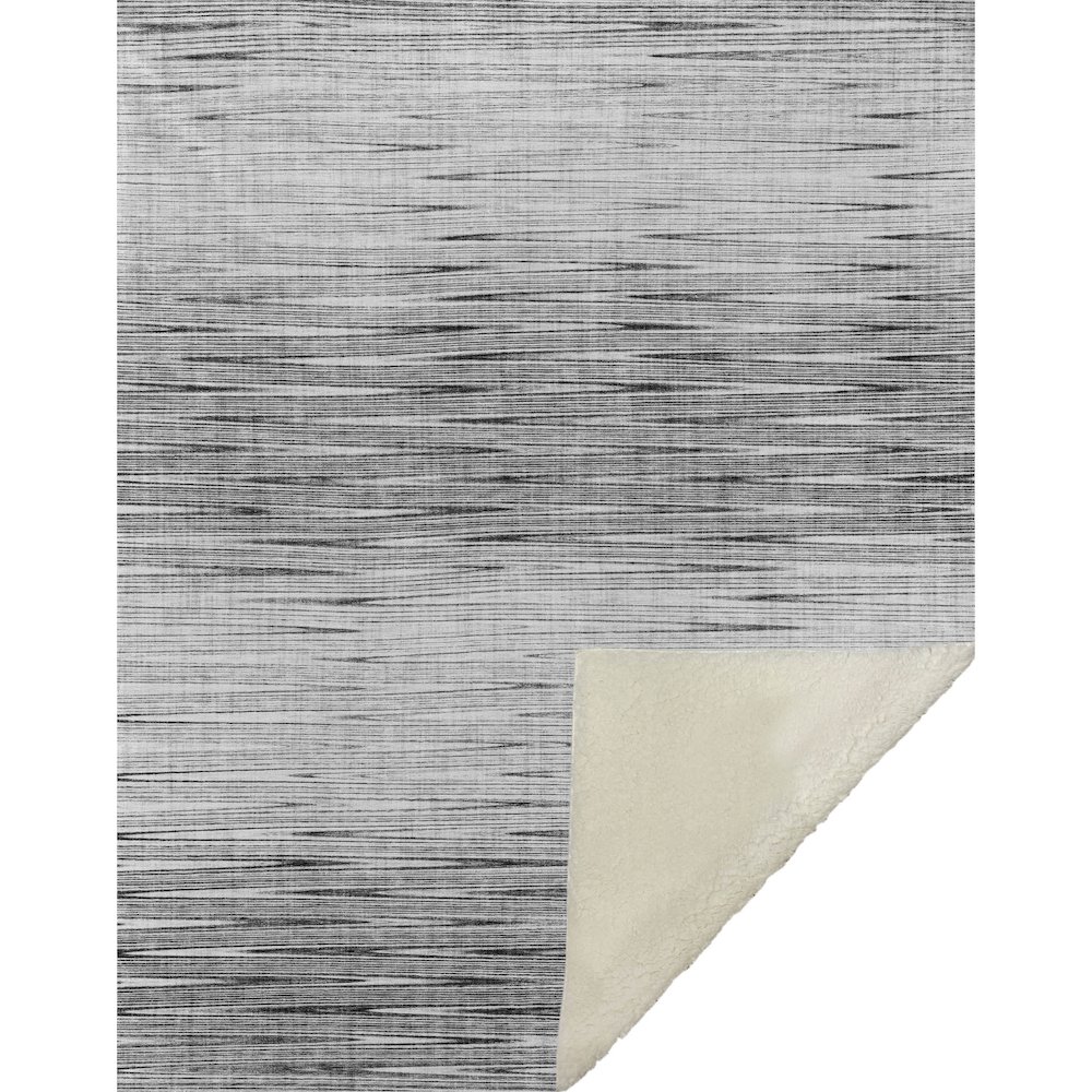 Premium Machine Washable ASB800 Gray 50" x 70" Sherpa Throw Blanket. Picture 1