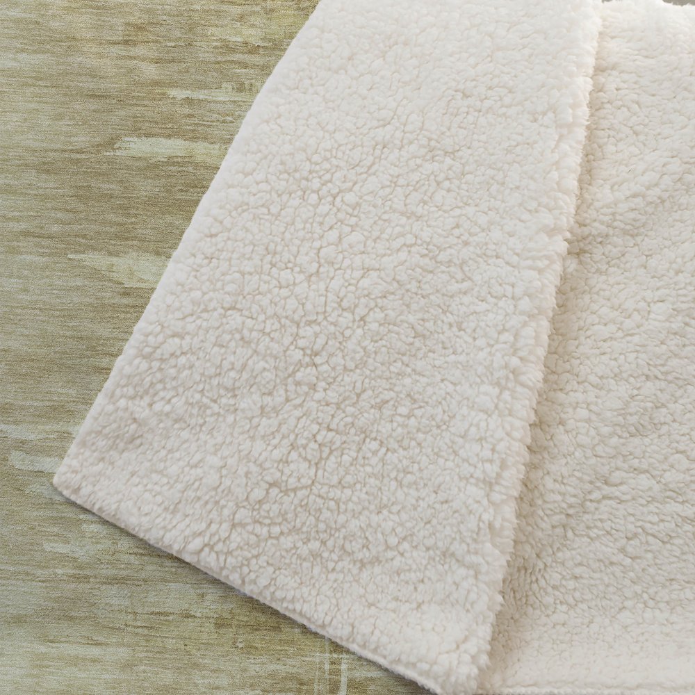 Premium Machine Washable ASB806 Gold 50" x 70" Sherpa Throw Blanket. Picture 2