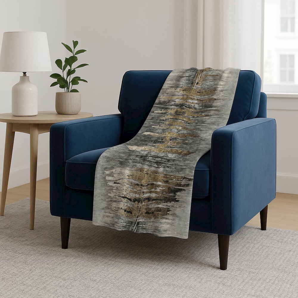 Premium Machine Washable ASB807 Gray 50" x 70" Sherpa Throw Blanket. Picture 5