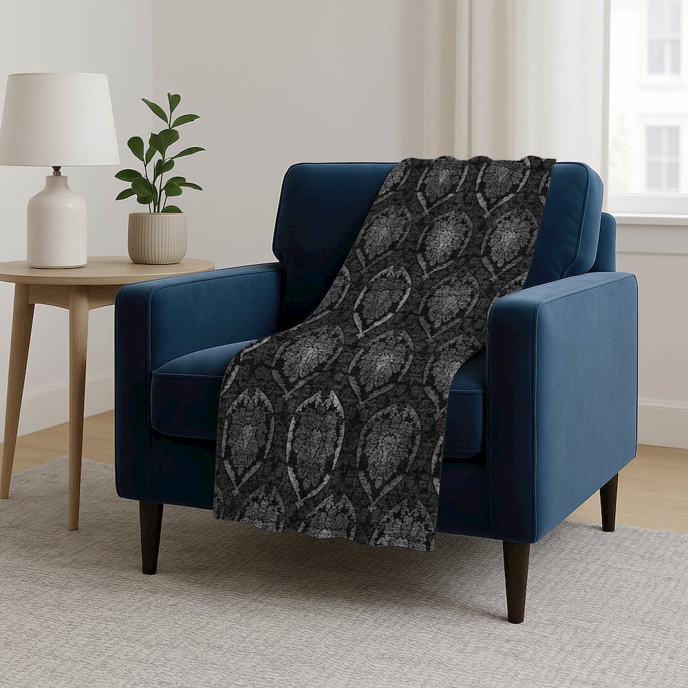 Premium Machine Washable ASB809 Gray 50" x 70" Sherpa Throw Blanket. Picture 5