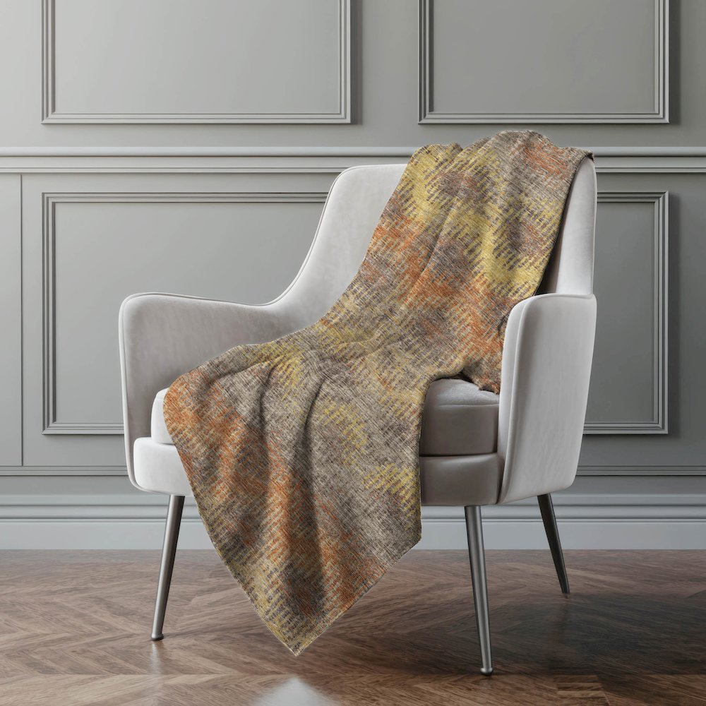 Premium Machine Washable ASB80 Canyon 50" x 70" Sherpa Throw Blanket. Picture 5
