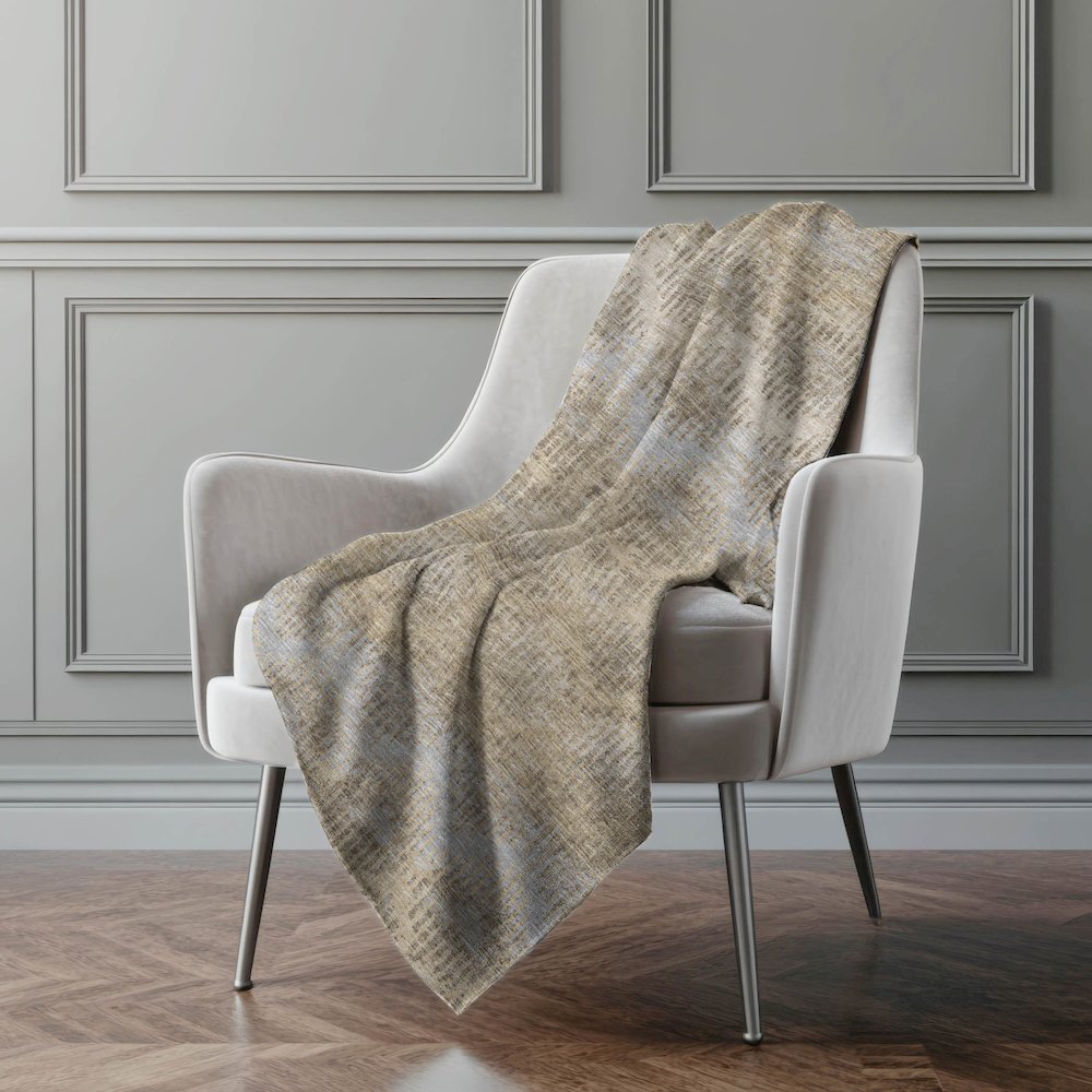 Premium Machine Washable ASB80 Earth 50" x 70" Sherpa Throw Blanket. Picture 5
