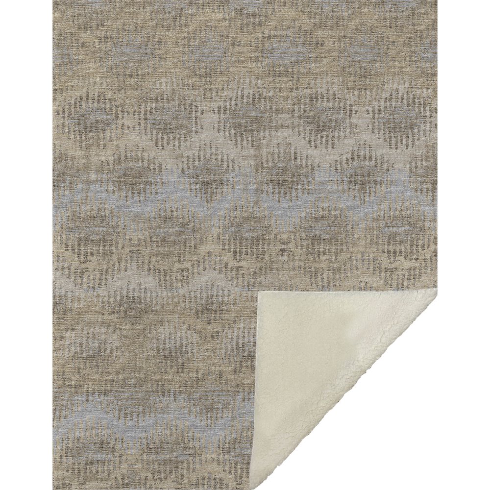 Premium Machine Washable ASB80 Earth 50" x 70" Sherpa Throw Blanket. Picture 1