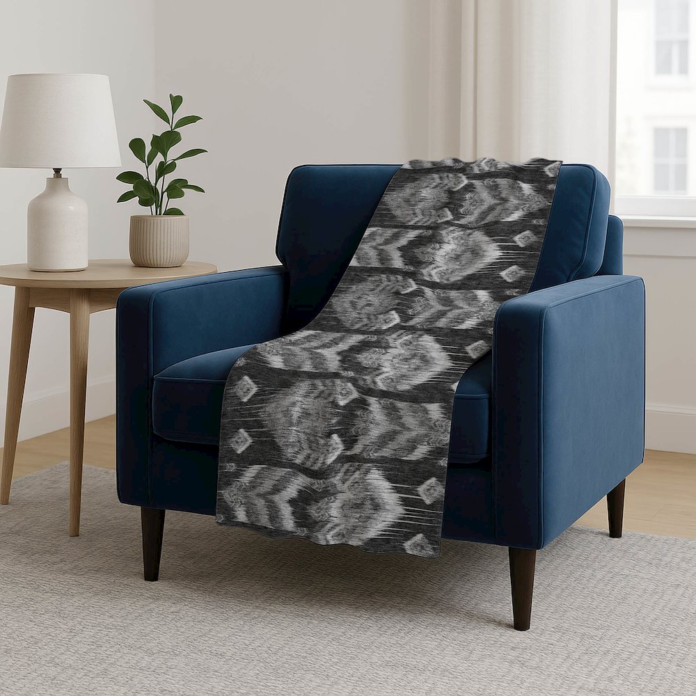 Premium Machine Washable ASB812 Black 50" x 70" Sherpa Throw Blanket. Picture 5