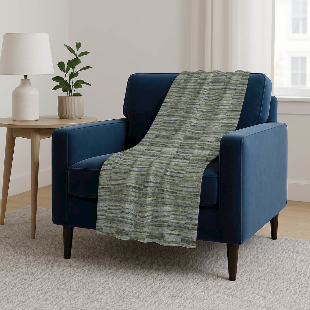 Premium Machine Washable ASB816 Olive 50" x 70" Sherpa Throw Blanket. Picture 5