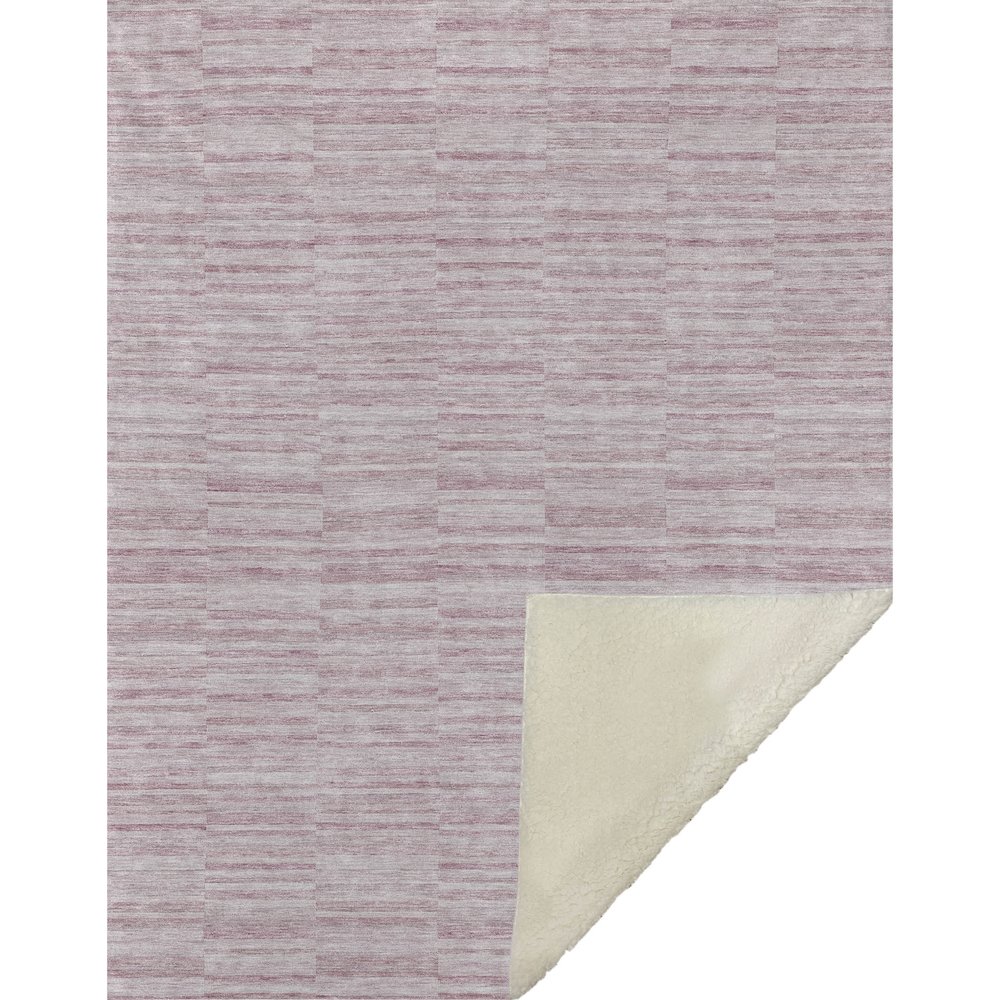 Premium Machine Washable ASB817 Blush 50" x 70" Sherpa Throw Blanket. Picture 1