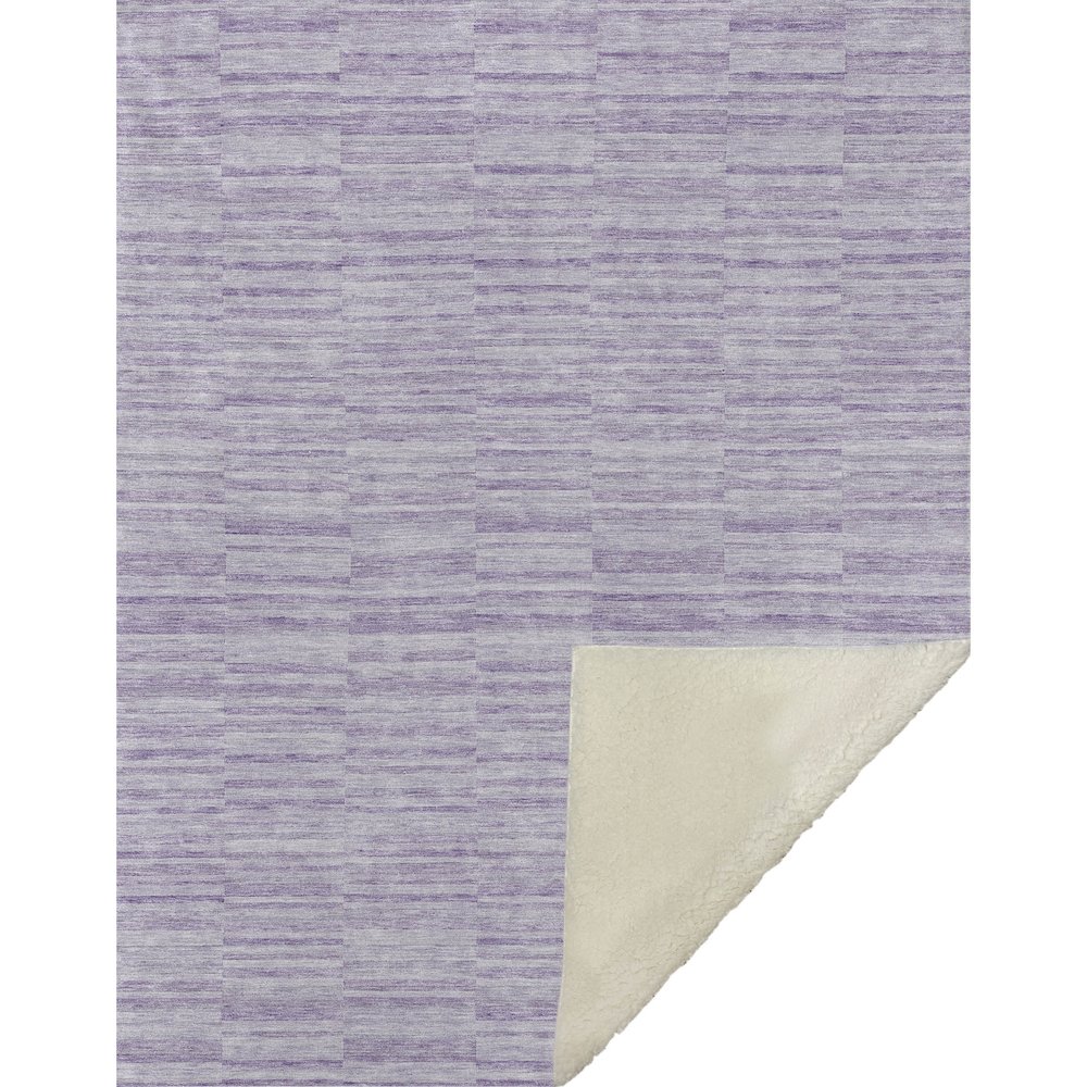 Premium Machine Washable ASB817 Plum 50" x 70" Sherpa Throw Blanket. Picture 1