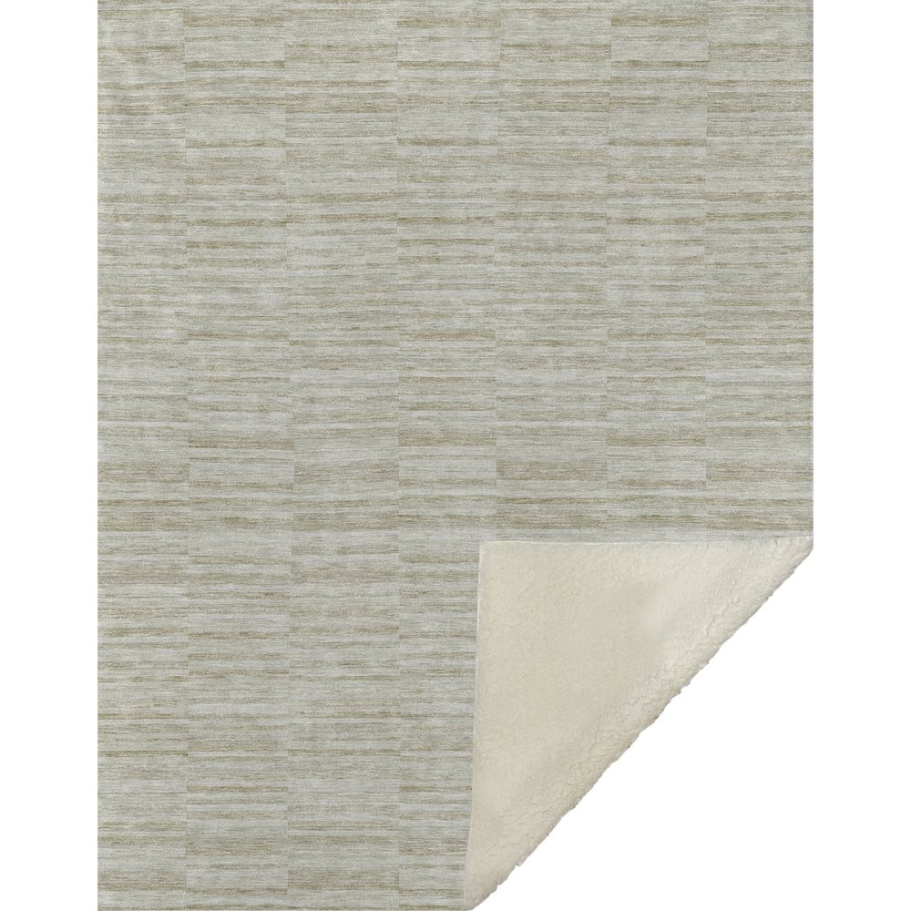 Premium Machine Washable ASB817 Taupe 50" x 70" Sherpa Throw Blanket. Picture 1