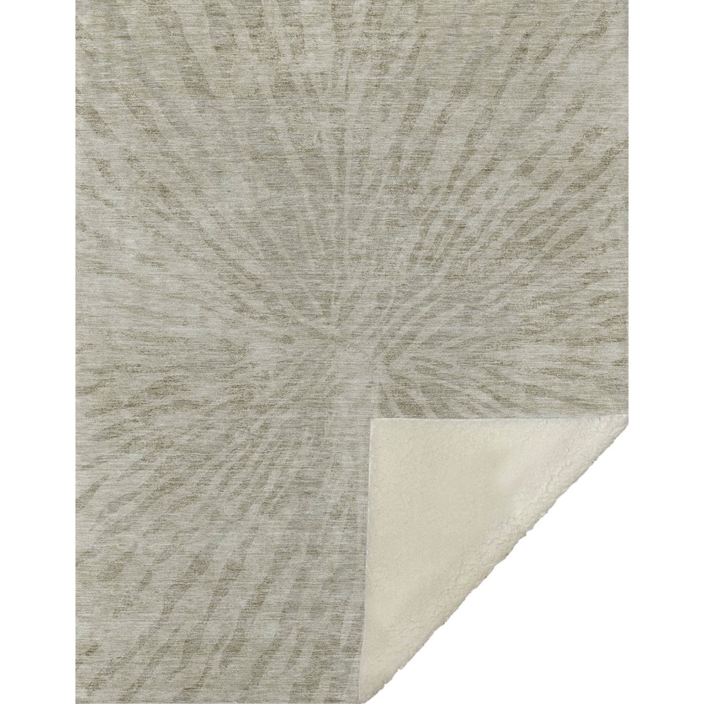 Premium Machine Washable ASB818 Taupe 50" x 70" Sherpa Throw Blanket. Picture 1