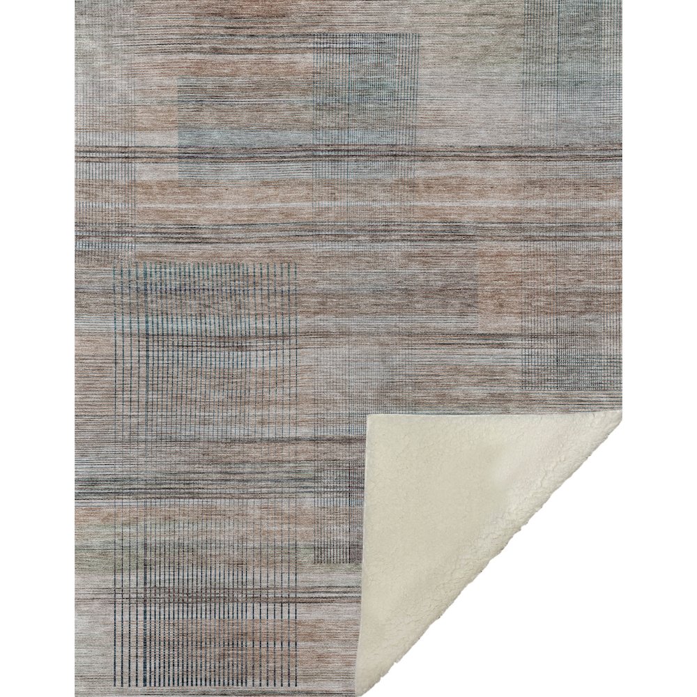 Premium Machine Washable ASB819 Copper 50" x 70" Sherpa Throw Blanket. Picture 1