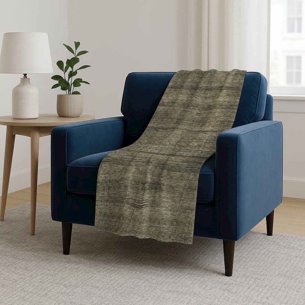 Premium Machine Washable ASB820 Brown 50" x 70" Sherpa Throw Blanket. Picture 5