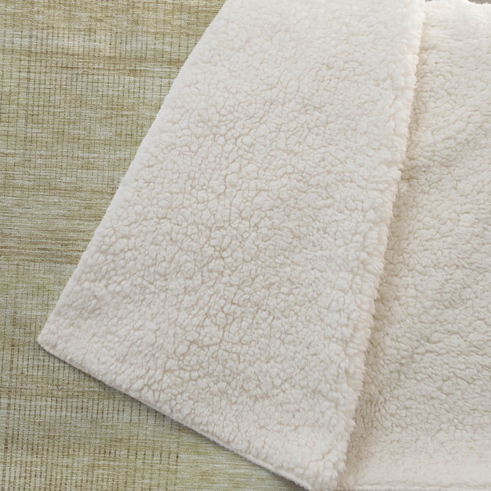 Premium Machine Washable ASB820 Gold 50" x 70" Sherpa Throw Blanket. Picture 2