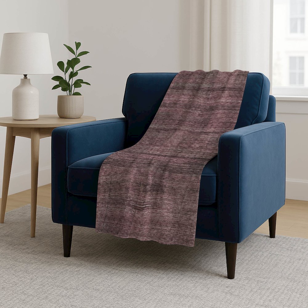 Premium Machine Washable ASB820 Merlot 50" x 70" Sherpa Throw Blanket. Picture 5
