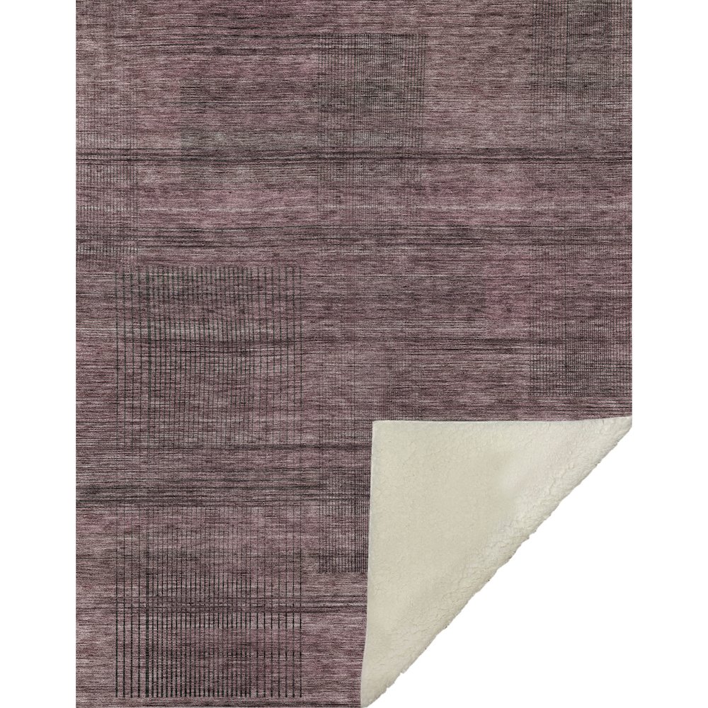 Premium Machine Washable ASB820 Merlot 50" x 70" Sherpa Throw Blanket. Picture 1