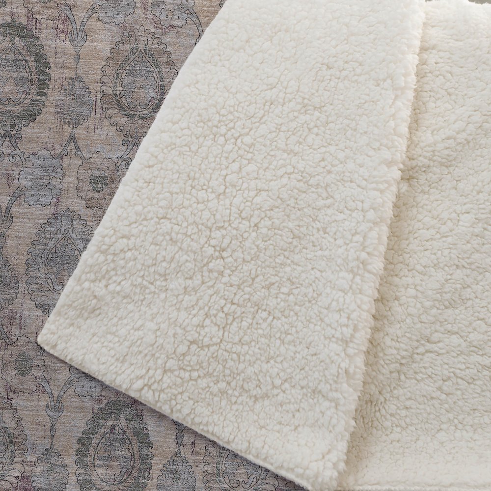 Premium Machine Washable ASB821 Coral 50" x 70" Sherpa Throw Blanket. Picture 2