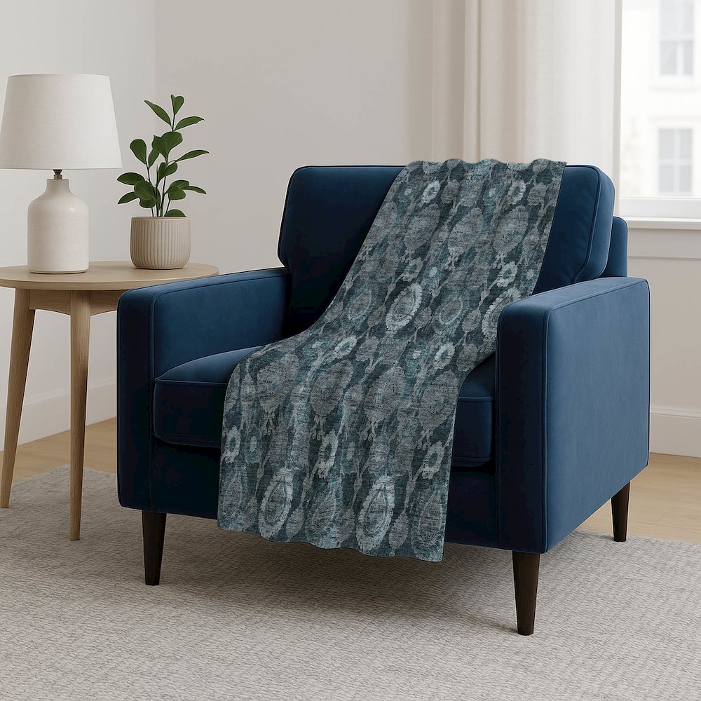 Premium Machine Washable ASB821 Teal 50" x 70" Sherpa Throw Blanket. Picture 5