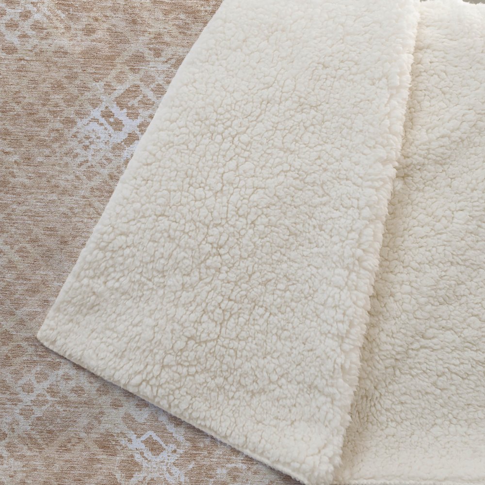 Premium Machine Washable ASB825 Coral 50" x 70" Sherpa Throw Blanket. Picture 2