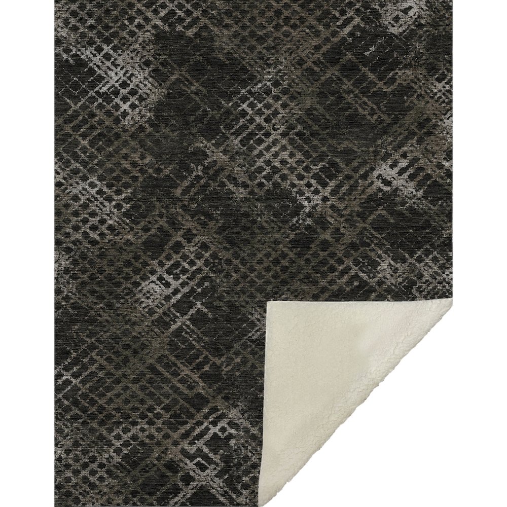 Premium Machine Washable ASB825 Fudge 50" x 70" Sherpa Throw Blanket. Picture 1