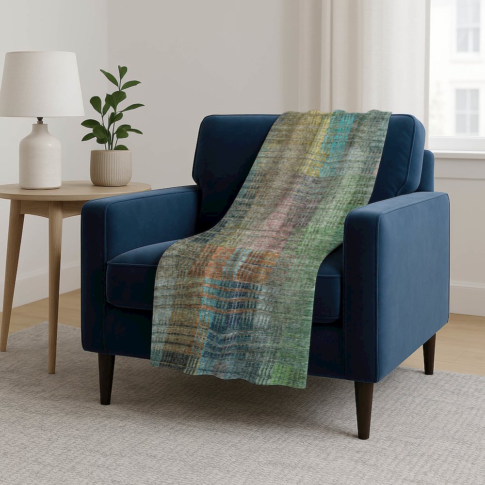 Premium Machine Washable ASB828 Green 50" x 70" Sherpa Throw Blanket. Picture 5