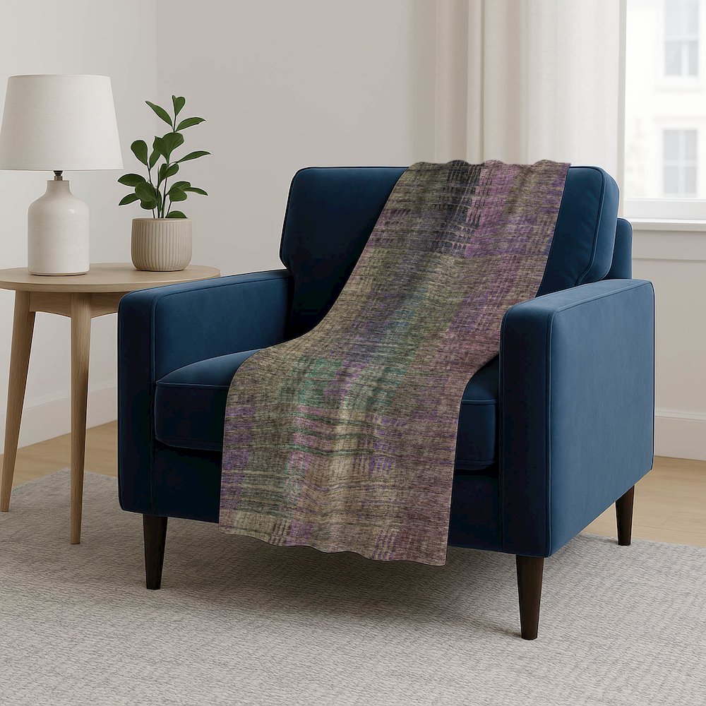 Premium Machine Washable ASB828 Plum 50" x 70" Sherpa Throw Blanket. Picture 5