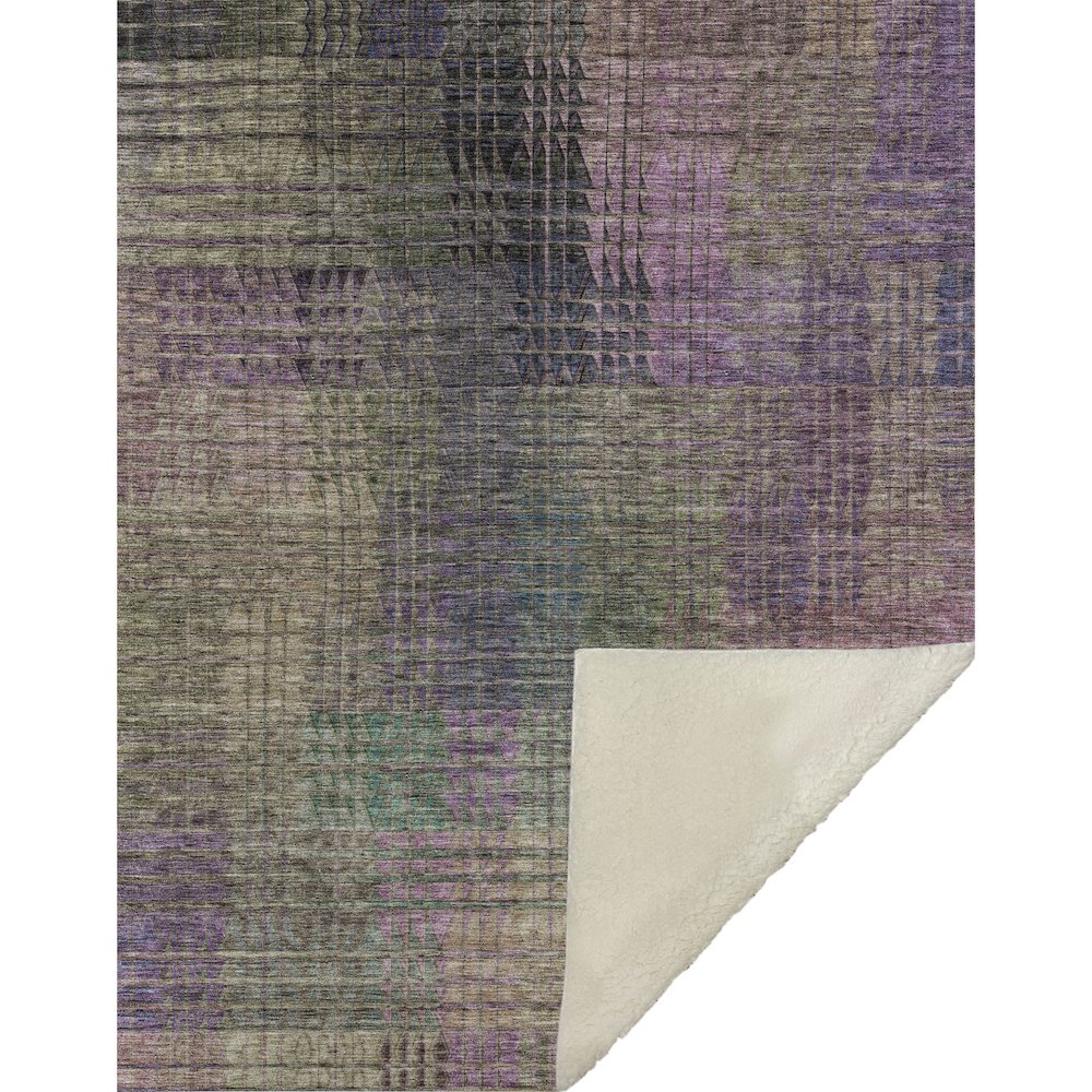 Premium Machine Washable ASB828 Plum 50" x 70" Sherpa Throw Blanket. Picture 1