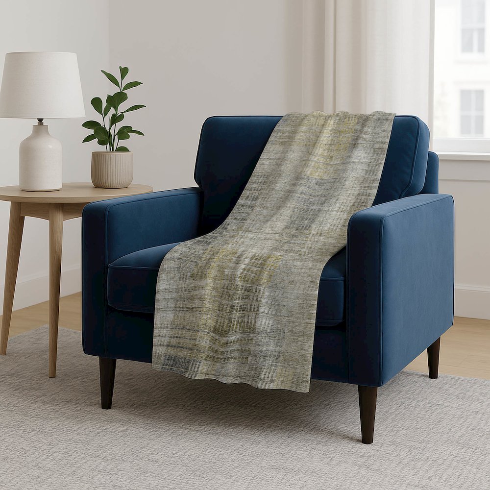 Premium Machine Washable ASB828 Taupe 50" x 70" Sherpa Throw Blanket. Picture 5
