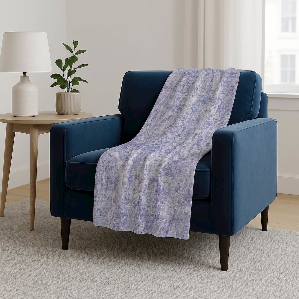Premium Machine Washable ASB829 Plum 50" x 70" Sherpa Throw Blanket. Picture 5