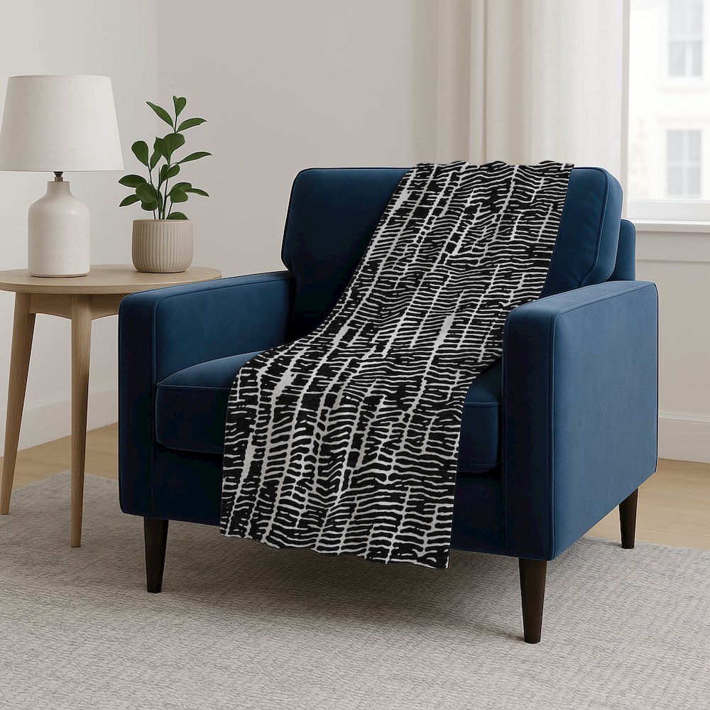 Premium Machine Washable ASB830 Black 50" x 70" Sherpa Throw Blanket. Picture 5