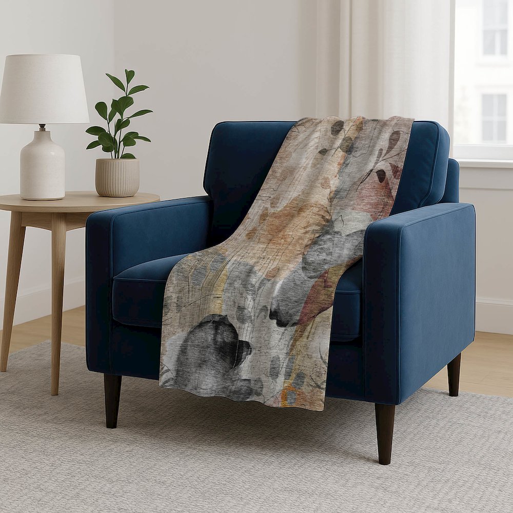 Premium Machine Washable ASB832 Terracotta 50" x 70" Sherpa Throw Blanket. Picture 5