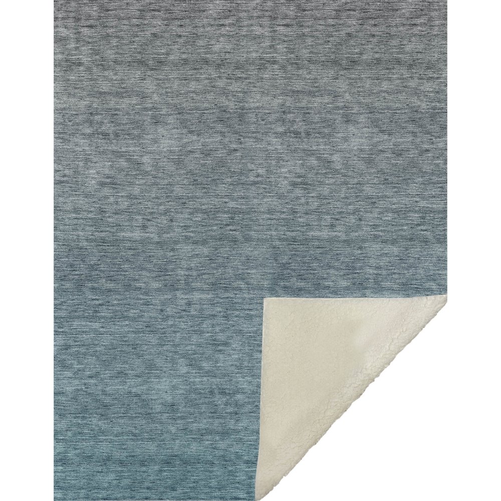 Premium Machine Washable ASB833 Teal 50" x 70" Sherpa Throw Blanket. Picture 1