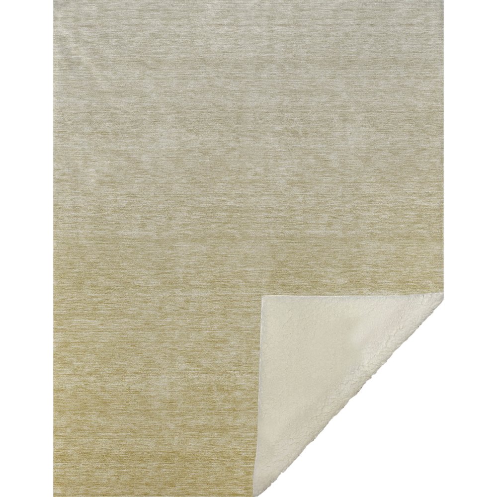 Premium Machine Washable ASB833 Wheat 50" x 70" Sherpa Throw Blanket. Picture 1