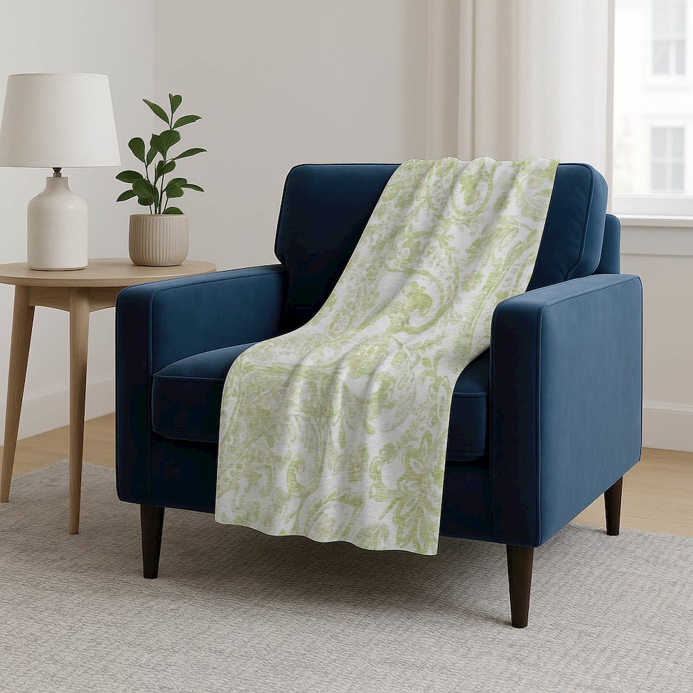 Premium Machine Washable ASB835 Sage 50" x 70" Sherpa Throw Blanket. Picture 5