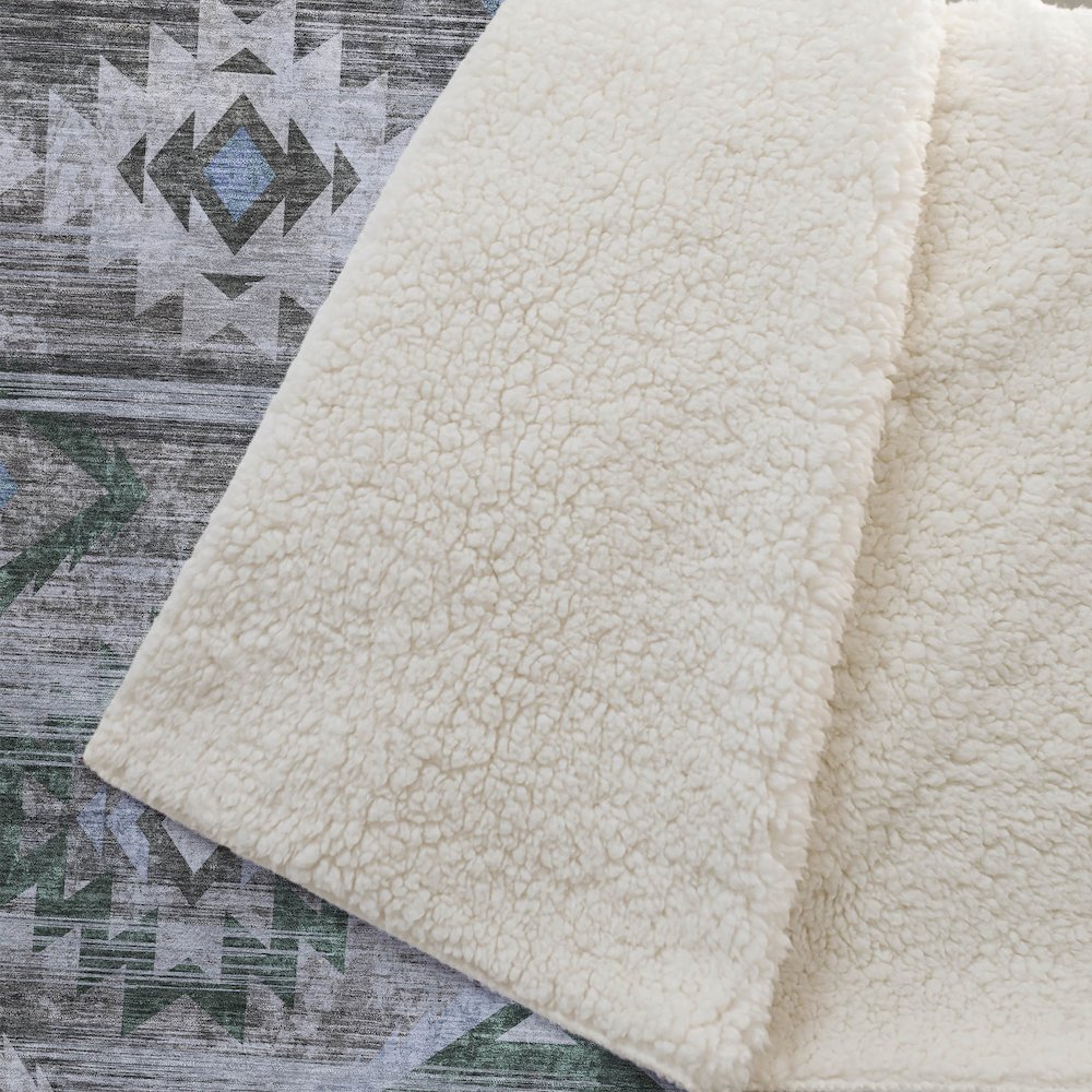 Premium Machine Washable ASB836 Brown 50" x 70" Sherpa Throw Blanket. Picture 2
