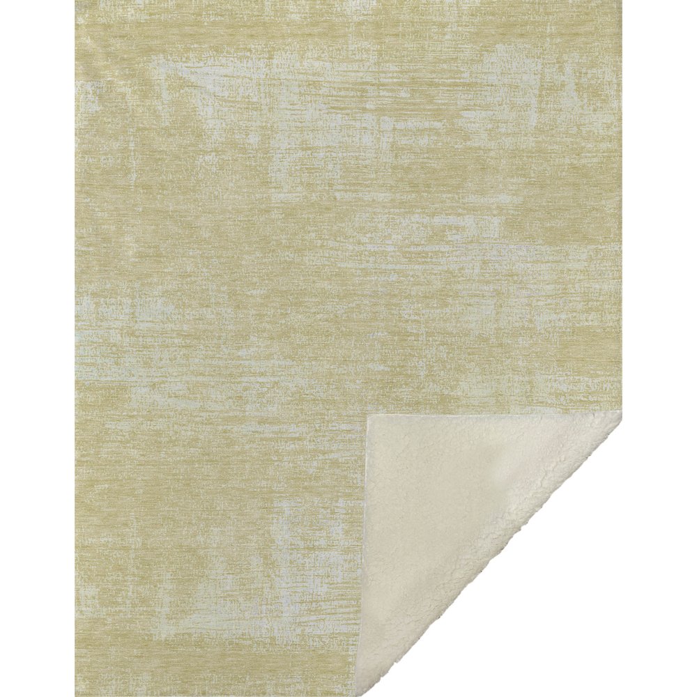 Premium Machine Washable ASB839 Wheat 50" x 70" Sherpa Throw Blanket. Picture 1